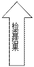 上箭头: 检查结果